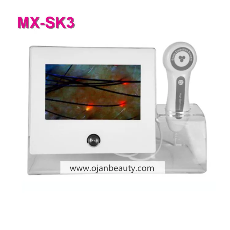 2025  portable HD dual probe detector can analyze scalp hair follicles as well as skin/  scalp analyzer