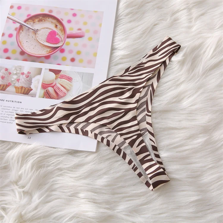 Cheapest Price Women Cotton Crotch Leopard Print Sexy Lingerie G-string Panty Thong