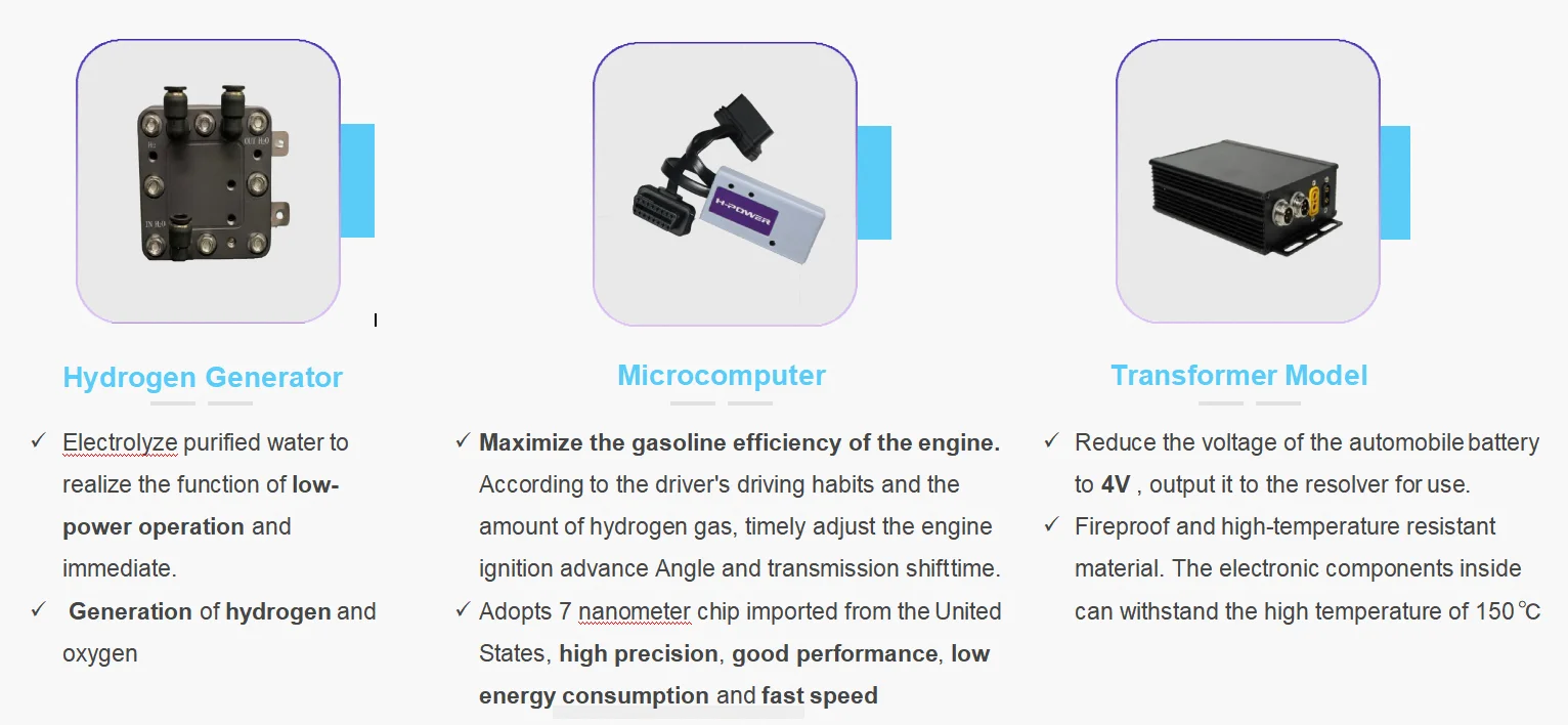 HHO Hydrogen Generating Car Kit Auto Fuel Engine Power Boost fuel Save  Hydrogen Generator Engine  Car  Engine Clean Auto  Parts