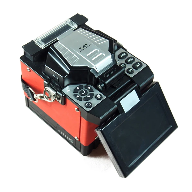 MT-8502 FTTH Automatic Fusion Splicing Optical fiber splicing machine Handheld FTTX 4motors Portable