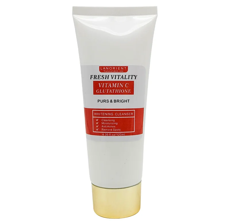 OEM Custom Logo Natural Organic L-Glutathione Skin Whitening Pigment Corrects Korea Skin Care Facial Cleanser For All Skin Types