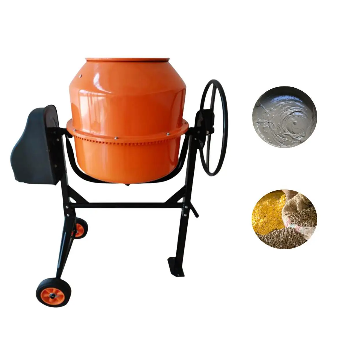 Electric Concrete mixing drum cement mixing machine concrete mixer small concrete mixer for mail package
