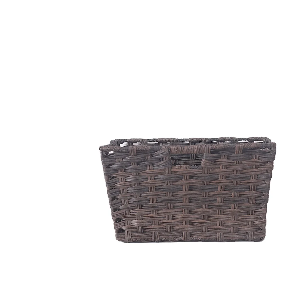 Заводская поставка увлекательная цена прямоугольная корзина Органайзер пластиковая для хранения Легкий