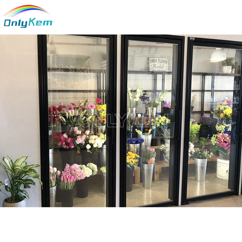 Floral Shops Refrigeration Walk-In Coolers with Glass Door Display Walk-ins