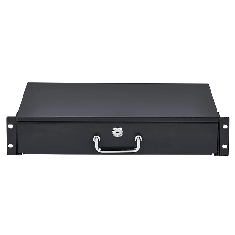 
1U Cabinet Accessoires Server Rack Mountable Drawer Sliding Racking Fixed Shelf 