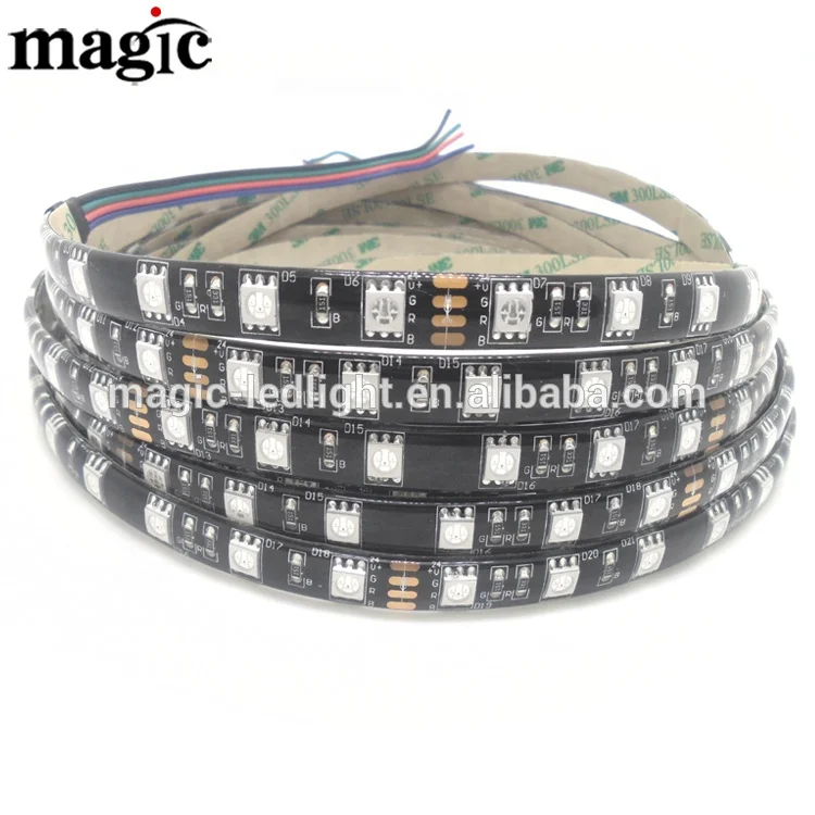 Фабрика 5 м 300LED 1 60LED SMD 5050 12 Вт Epistar RGB Светодиодная лента IP65 силиконовая