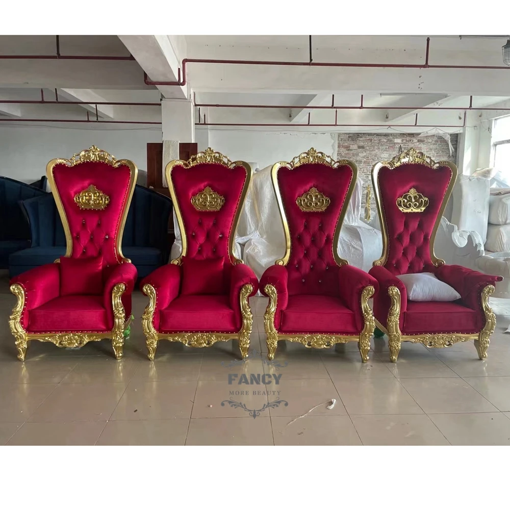 Red Luxury Pedicure Furniture Nail Chair Equipment Unique Manicure Chair For Sale