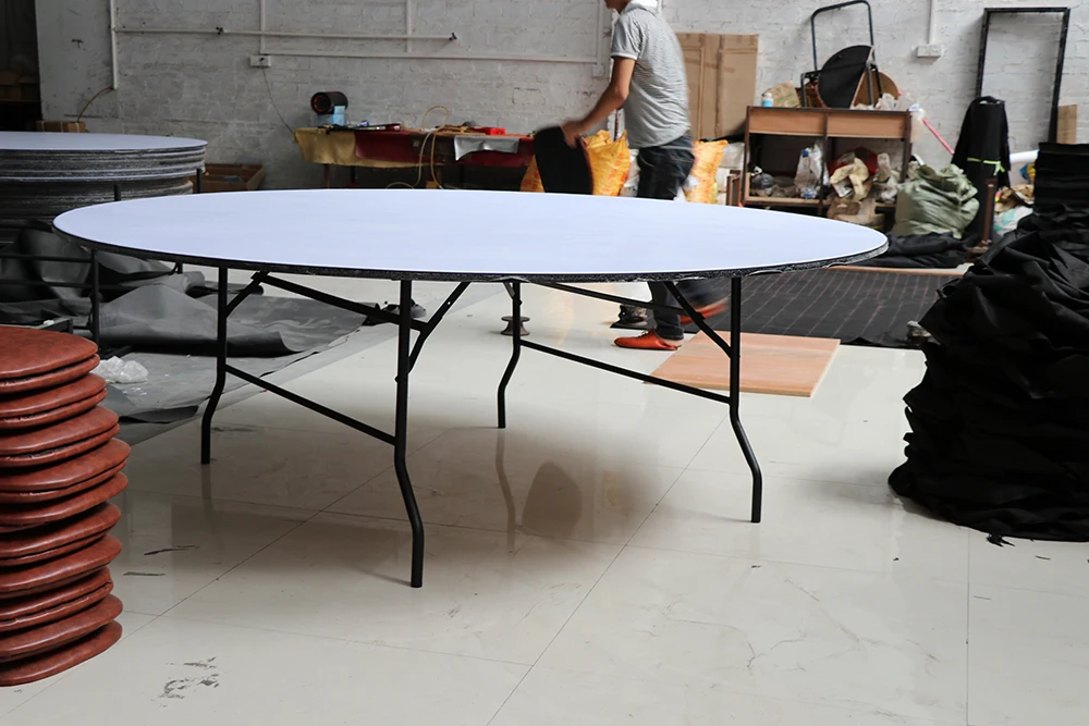 Round Banquet Folding Table PVC Table outdoor wedding table