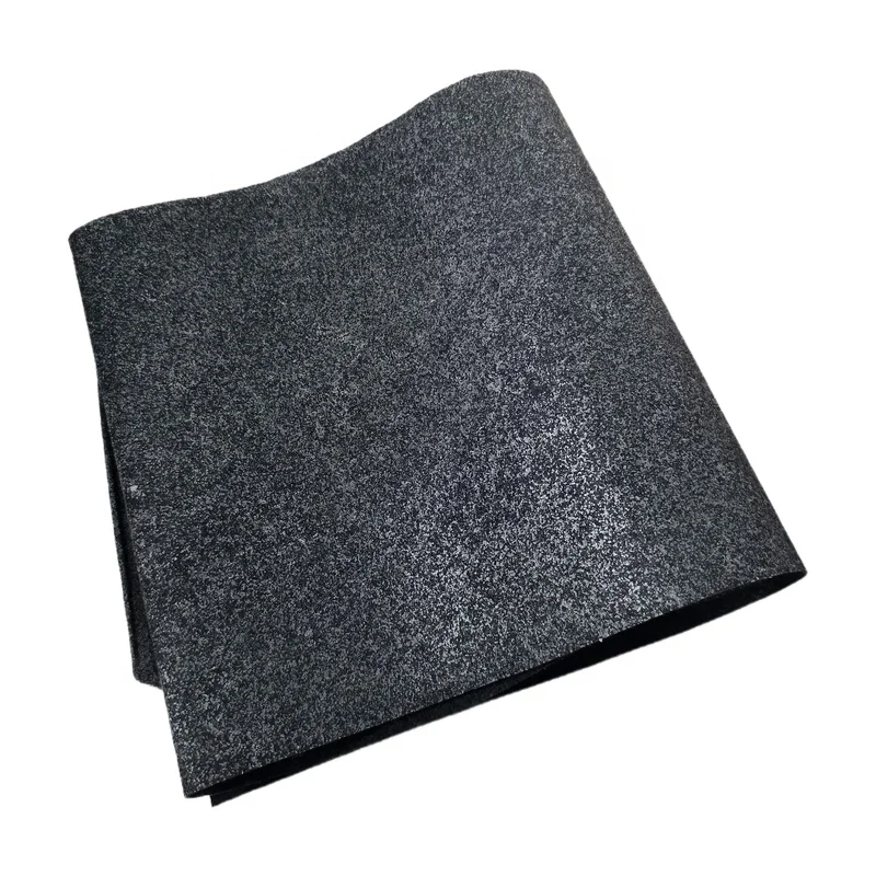 150gPowder coated composite non-woven flame retardant oil and water repellent black needled composite automotive interior fabric