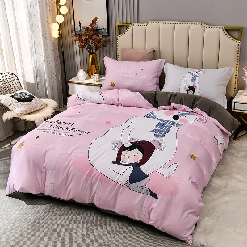Quality 3D Lovely Cartoon Style Custom Any Design Duvet Cover Bedding Sets For Children