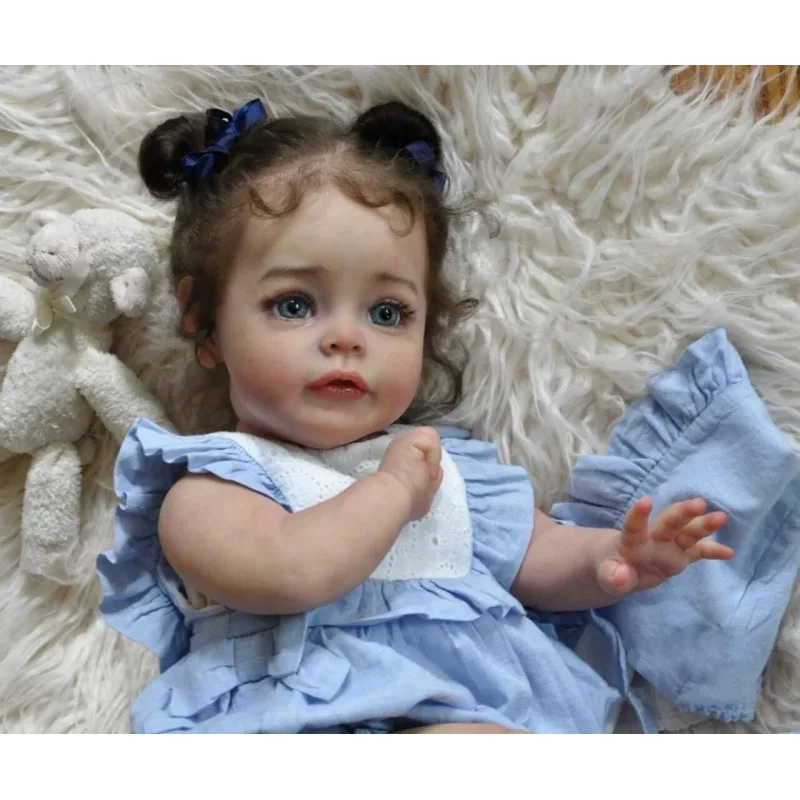 High Quality Lifereborn SUESUE Realistic Eye Full Silicone Reborn Baby Dolls 22inch For Girls Gift