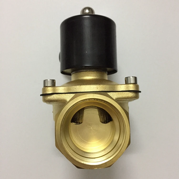 Сонго Электрический 12VDC 1-1/4 дюйма DN32 латунь нормально закрытый N/C воды электромагнитный клапан с NPT резьба