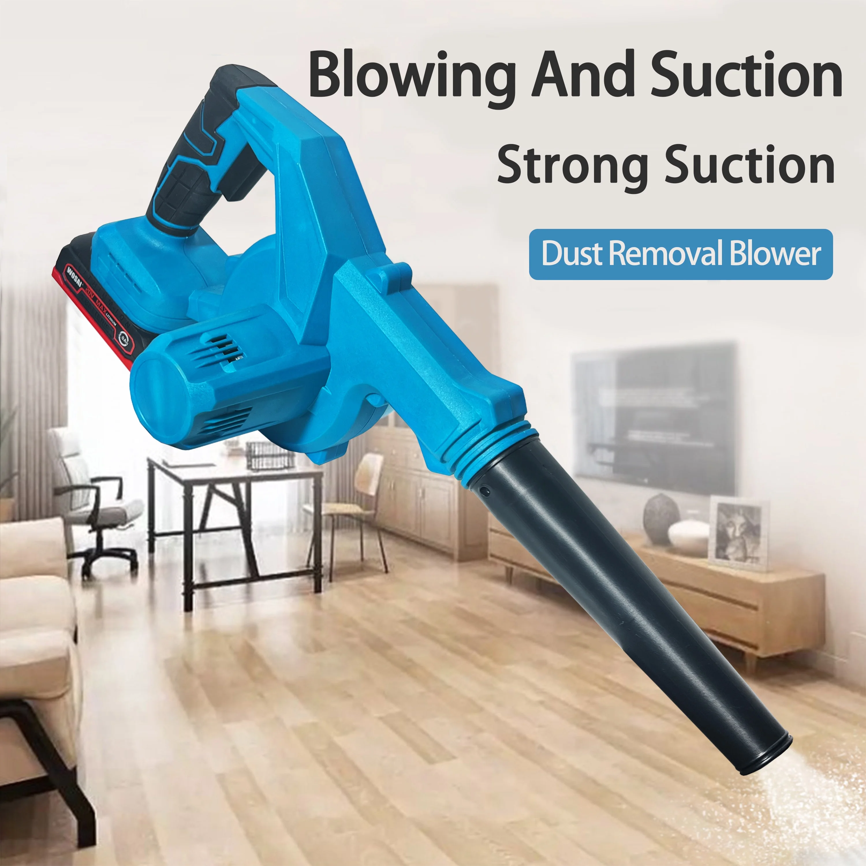 Strong 700W Blowing Suction Dual Purpose Cordless Blower 20V Brushless Portable Vacuum Cleaner Storm Machine