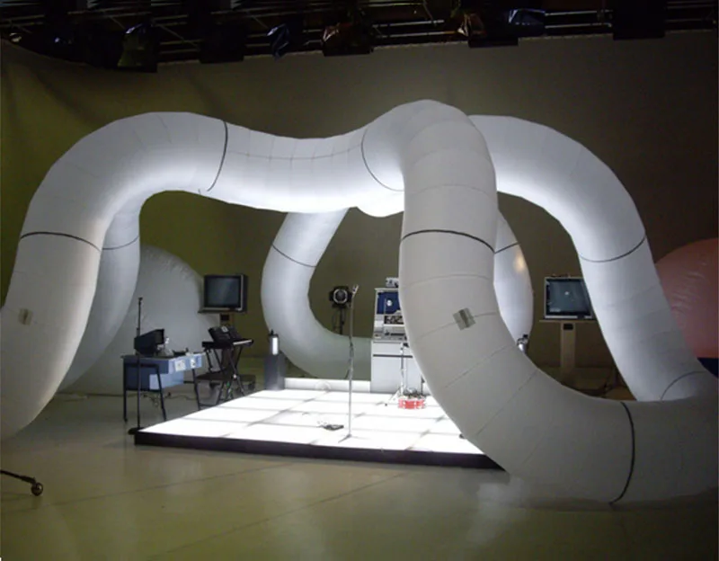 3 mH Creative Outstanding Outdoor Inflatable Architecture Model for Trade Show Exhibition