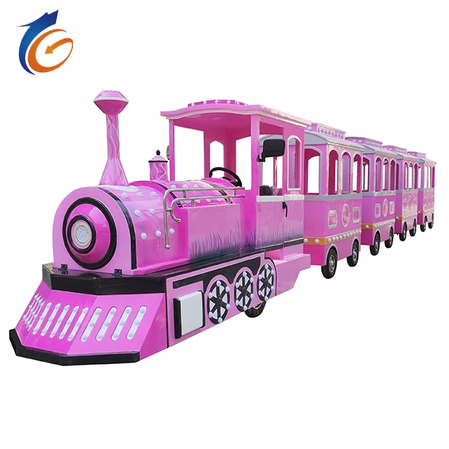 Zhengzhou Henan Factory Electric Tourist Train Locomotive Amusement Rides Electric Train for Home Use and Theme Parks