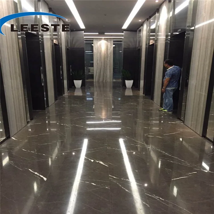 Hot sell Pietra gray grigio armani grey color marble tile wall panel black white vein dark grey polished marble stone slab