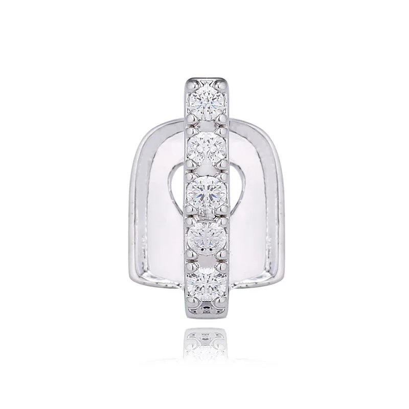 Gold Plated Hip Hop cz Stones Single Cap Grills Teeth Diamond Grillz for Men Women