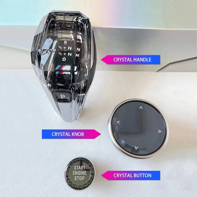 New Customized Car Interior Accessories Crystal Handle Gear Shift Knob For BMW 6 Series 6GT G32 F06 F12 F13 2011-2019