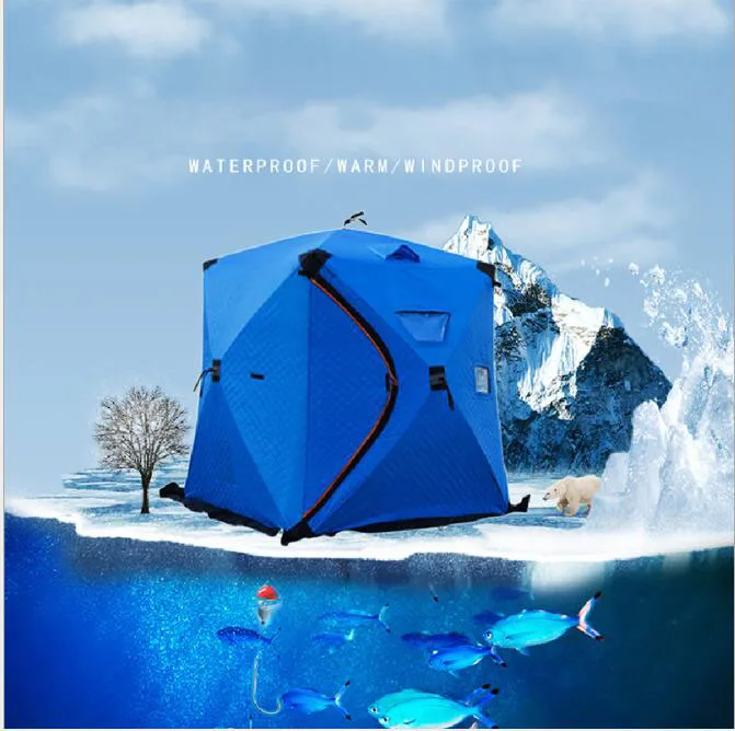 Ice fishing tent Winter house fishing tent Warm weather snow  thickened cotton  camping