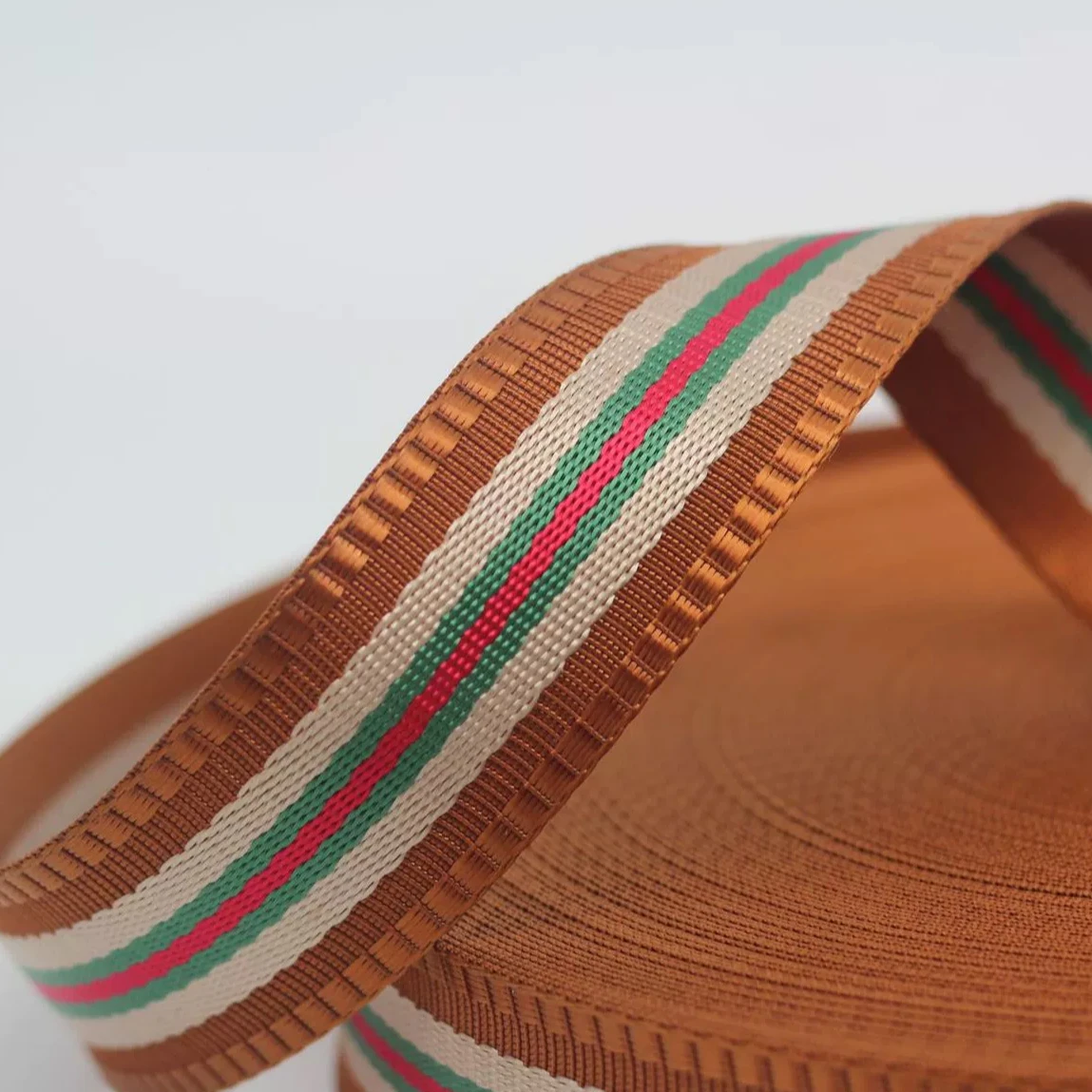 Colorful polyester nylon webbing tape Backpack shoulder strap polyester Handbag Webbing strap