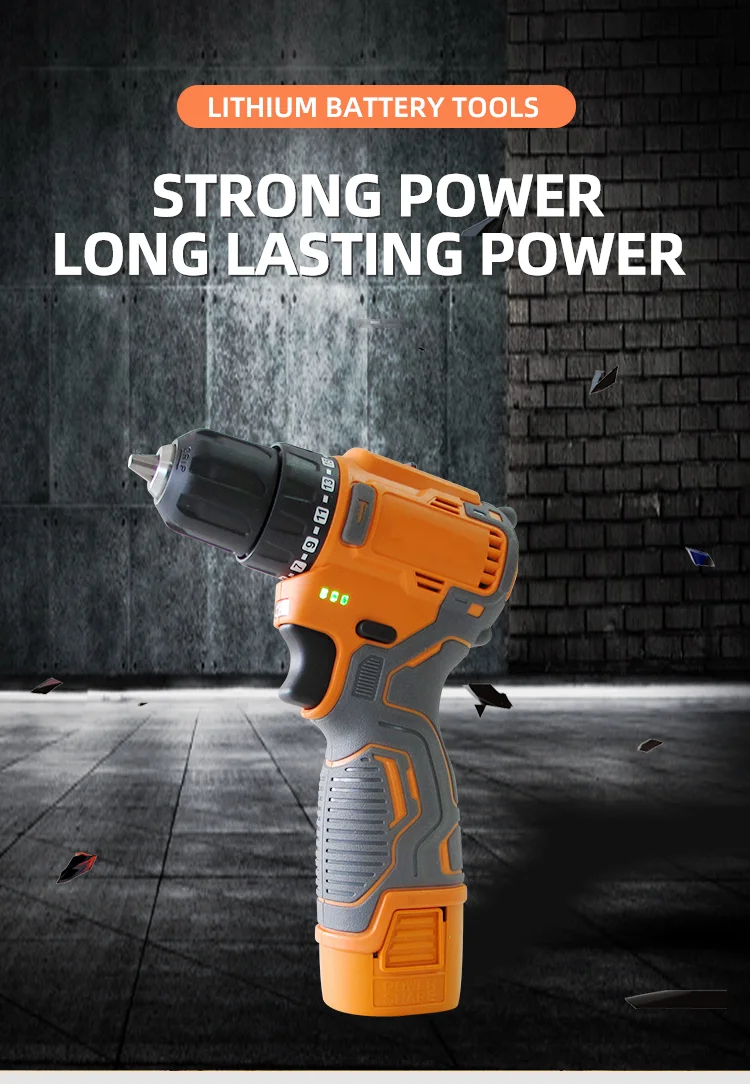 25N.m Cordless Electric Impact Drill 18V Driver Screwdriver Power Tool Combi w/Battery