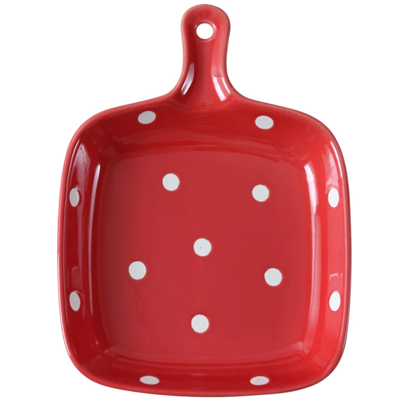 Customized Colors and Sizes Urban Fashion Ceramic Sauce  Dish single handle bowl tray