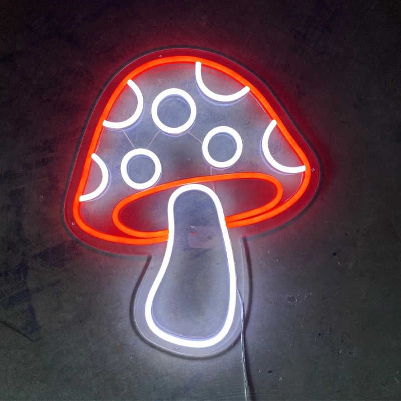 Shanghai Liyu-12V-DevSign многоцветный неоновый знак в виде грибов для декора магазина