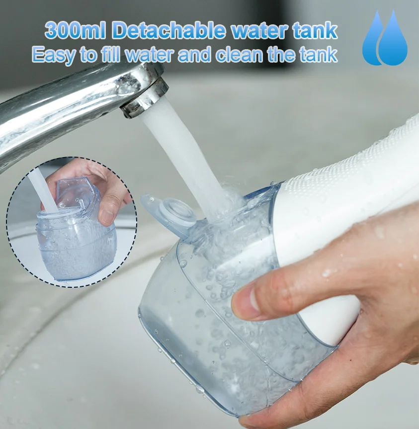 H2ofloss Ipx7 intelligence Water Flosser Teeth Cleaning Power Floss Nozzle Dentist Machine Oral Irrigator Dental Water Jet