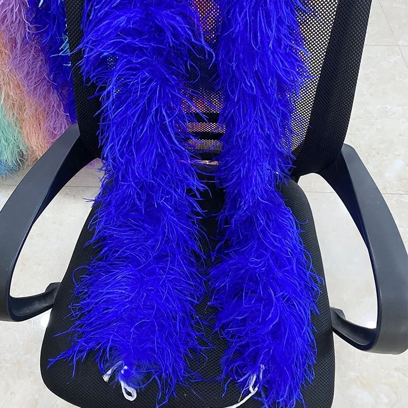 Ostrich Feather Boa 10 plys Fluffy Boas Ostrich Feathers for Performance Wedding Party Dress