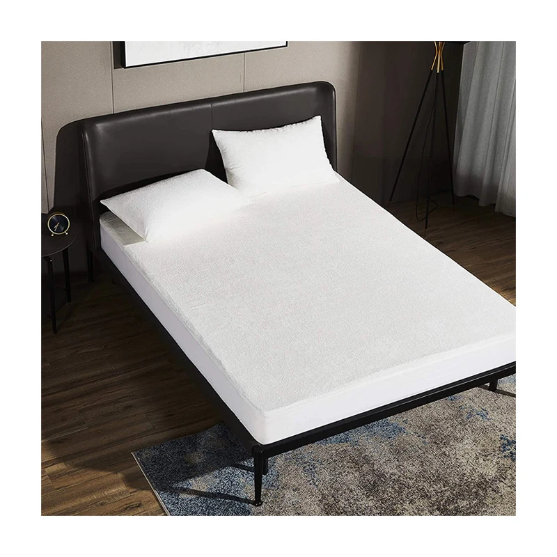Factory Custom Dust Proof Breathable Noiseless Mattress Cover Washable 100% Waterproof Terry Cotton Mattress Protector