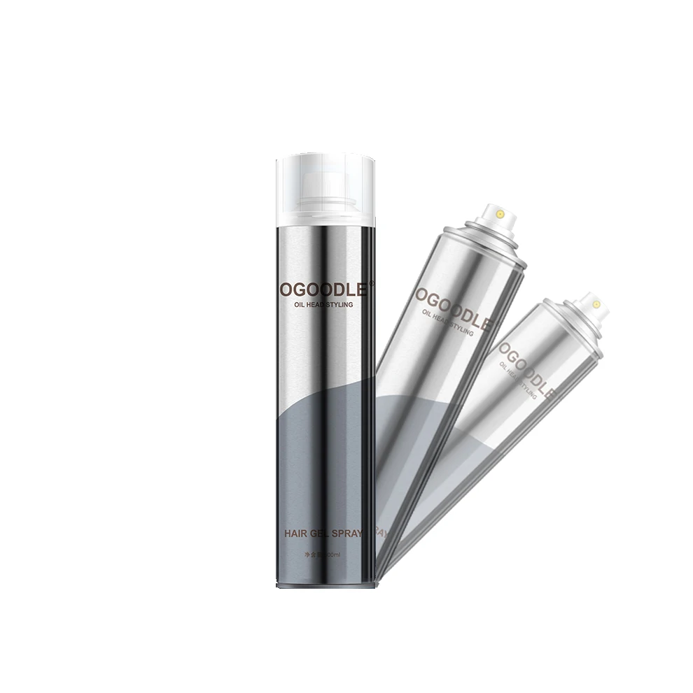 Barbershop Products Silver Color Spray Hair Waterproof Aerosol Care Setting Spray