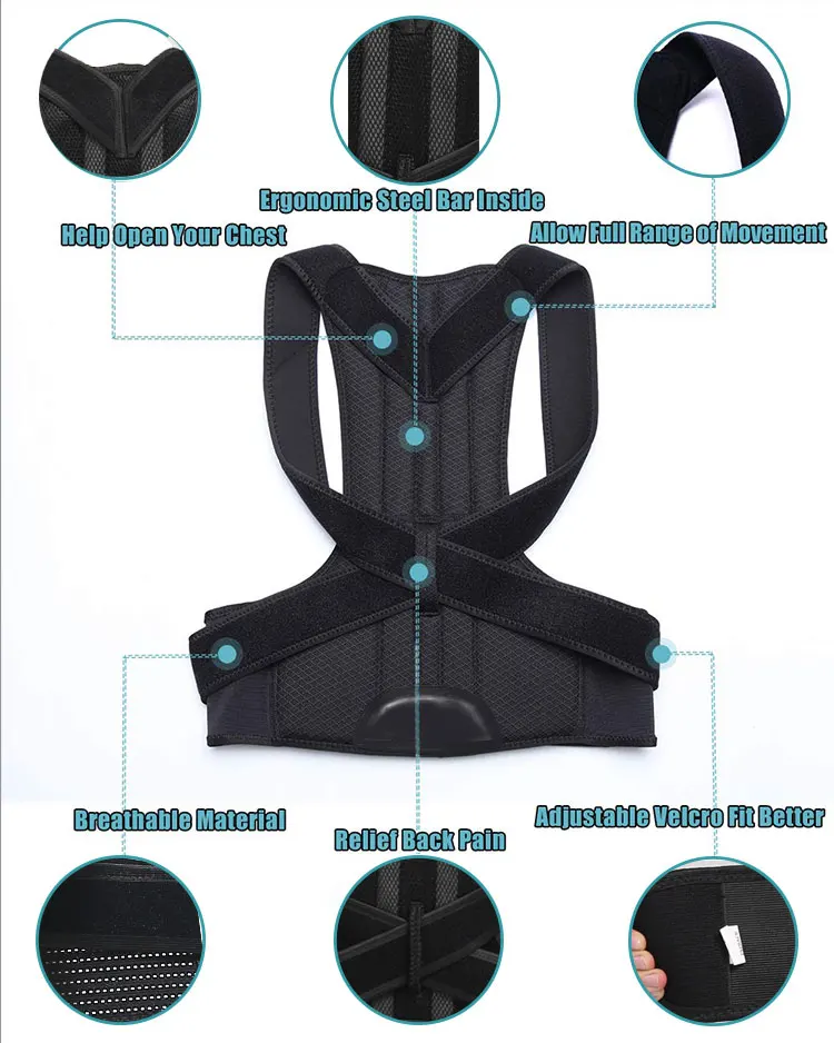 High Quality Low Back Pain Belt back Straightening Support Belt For Sports