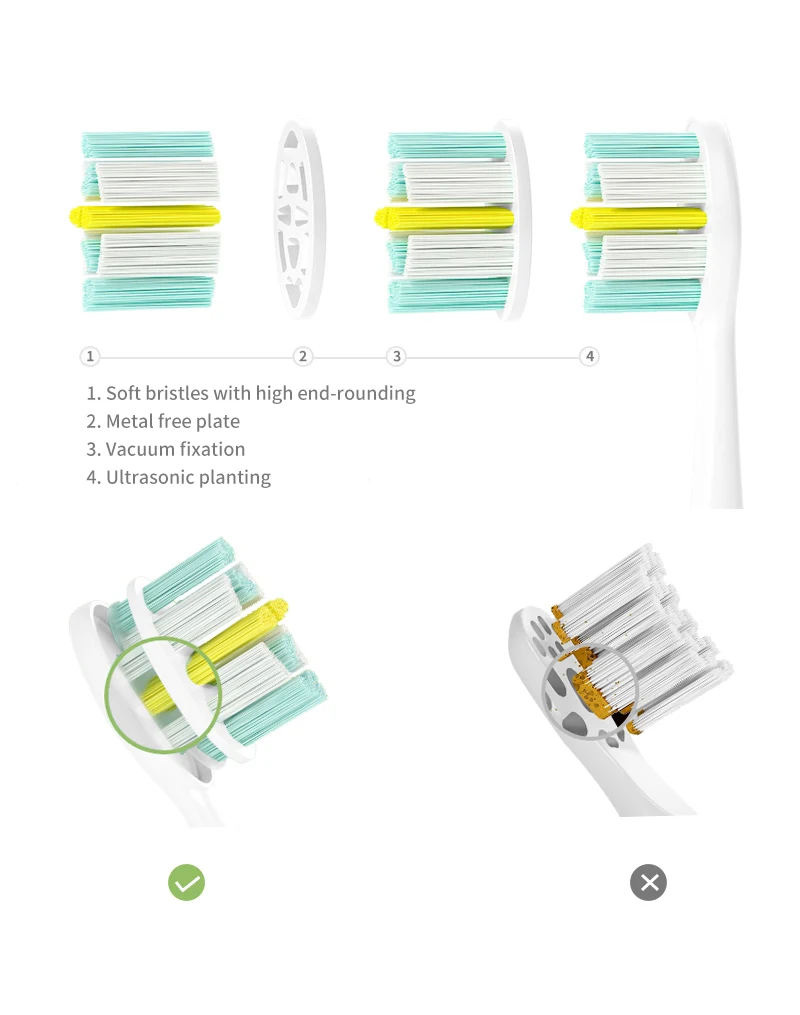 Seago SG-2725 High Quality Sonic Rechargeable Waterproof Travel Adult Power Dupont Wholesale Electric Toothbrush