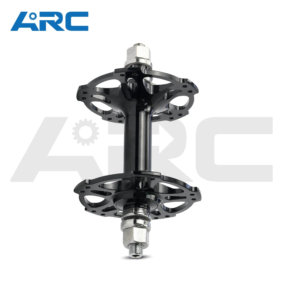 ARC Manufacturer GT-010F/R 100mm 120mm High Quality Aluminum Black Fixed Bike Hubsets 24 Hole Fixed Gear Track Bike Bearing Hub