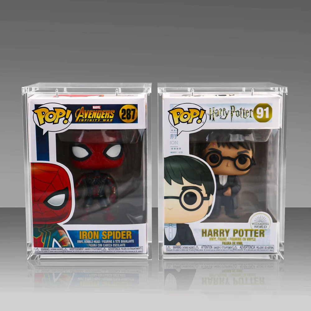 Xiamen Factory Wholesale Magnetic Acrylic Display Cases for Funko Pop Vinyl Figures Protector Stackable Action Figure Guard