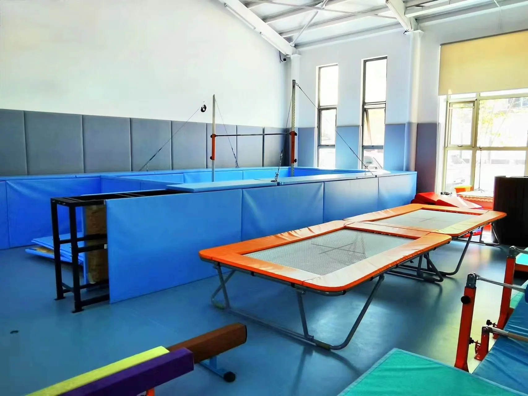 Professional Thickening Trampoline Outdoor Sports Fitness Jumping Bed Acrobatic Gymnastics Elastic Mesh