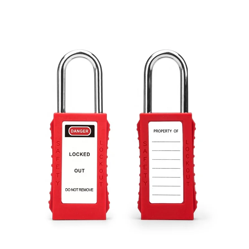 Wholesale Zenex Thermoplastic 38MM Long Body Loto Padlocks with Master Key and Steel Shackle for Industrial Lockout-Tagout