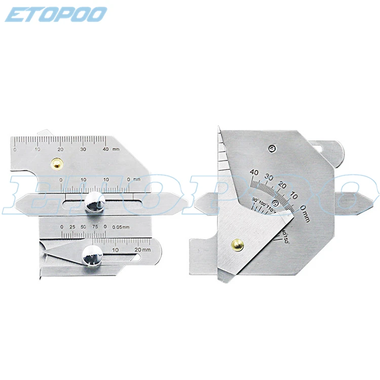 High quality Weld Inspection Ruler HJC40B Welding Gauge Weld Bead Height Seam Gap Ruler Gage