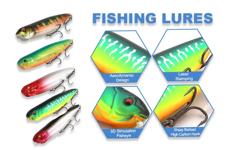 XO811 Top Water Winter Plastic Hard Bait Custom Logo Fish Head Floating Spinner Pike Winter Small Fishing Lures