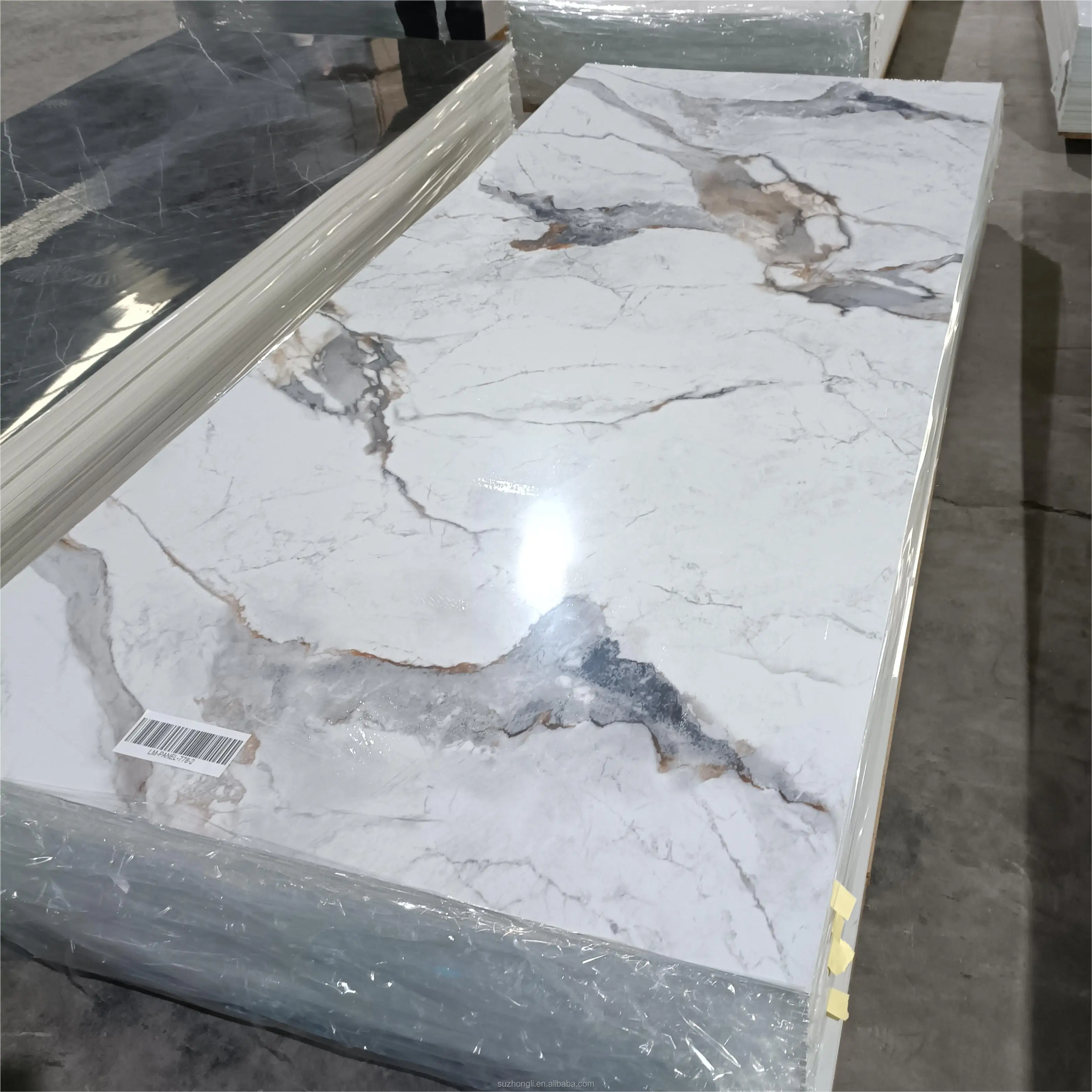 Factory direct sale uv marble pvc wall panels pvc cladding new boards for TV background decoration
