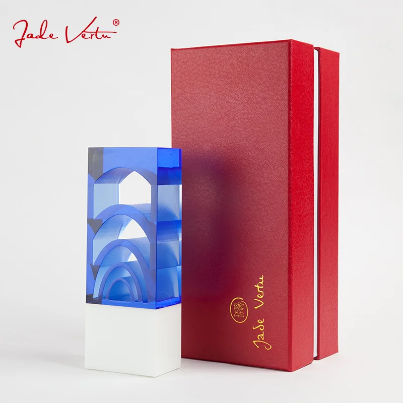 Original crystal trophy  rectangular shape trophy liuli crystal trophy crystal awards souvenir gift souvenirs gifts