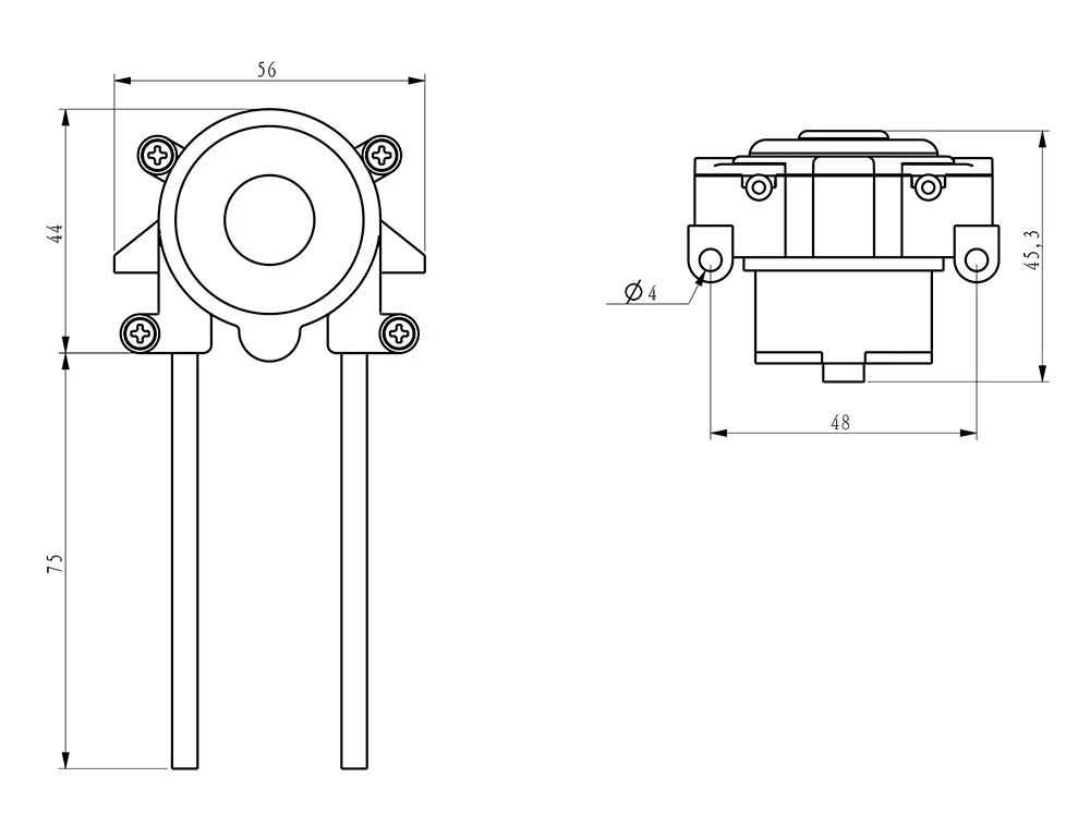 DC6V DC12V 75-95ml/min Micro Automatic Silent Self-priming Electrical Small Titration Pump Peristaltic Pump