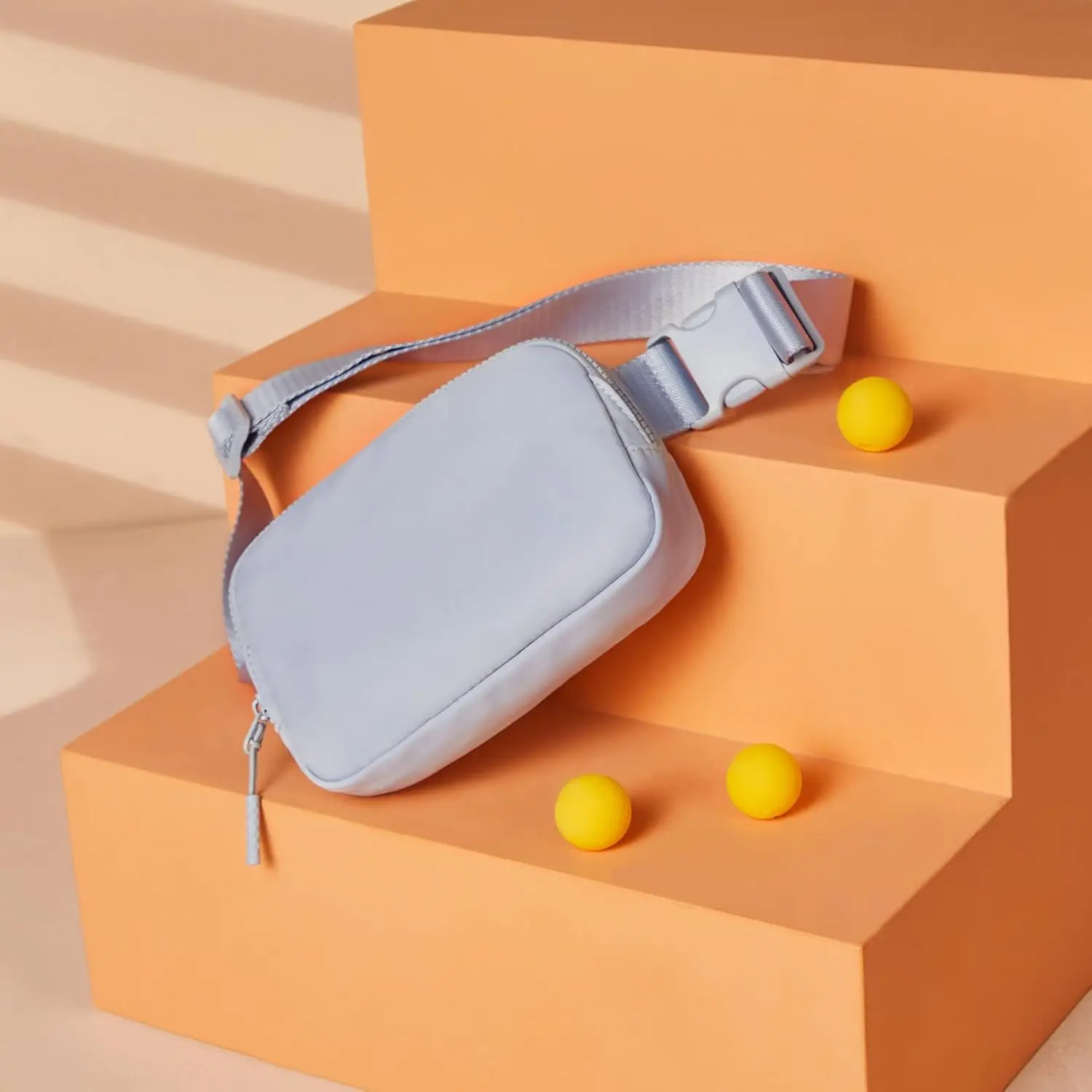 Free Sample Woman Mini Belt Running Bag Fanny Pack with Adjustable Strap, Anti-theft Waist Pouch for Workout Traveling Hiking