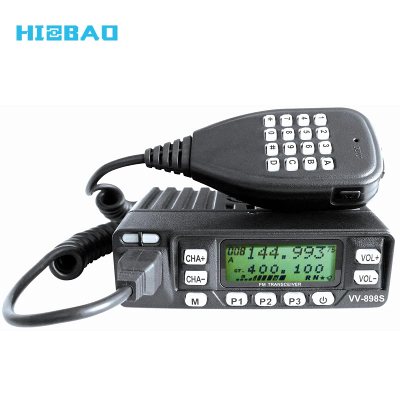 LEIXEN VV-898S 25W Dual Band Two Way Radio VHF UHF Remoteable Car Radio for Taxi