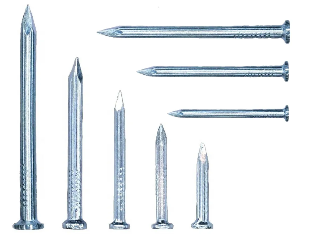 Building construction concrete nail steel drive pin powder actuated high hardness galvanized