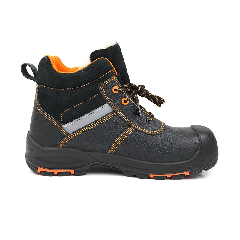 safty boots men work Embossed cow leather waterproof S3 steel toe mesh lining safety shoes