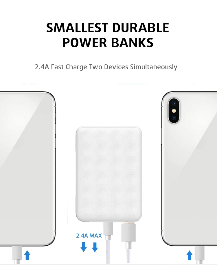 
Trusda Ultra mini Portable 5000mah power bank palm size for mobile charging 