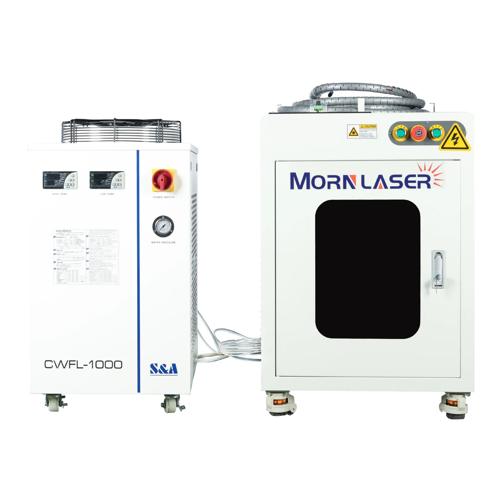 Morn Fiber Laser 1000w 2000w Metal Stainless Steel Laser Welder Double Wobble Handheld Welding Head Laser Welding Machine