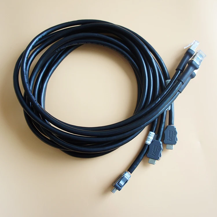 Custom  10 Pin 1mm Latch-Lock Type A to 8 Pin Cat5e IDC Gold Contact Connector Robot Cable Assembly Wiring Harness