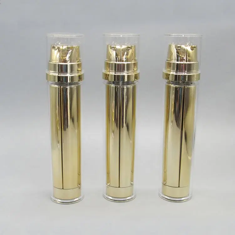 Custom 20ml 40ml 50ml Dual Pump And Dual Chamber Manufacturer of Plastic Bottle